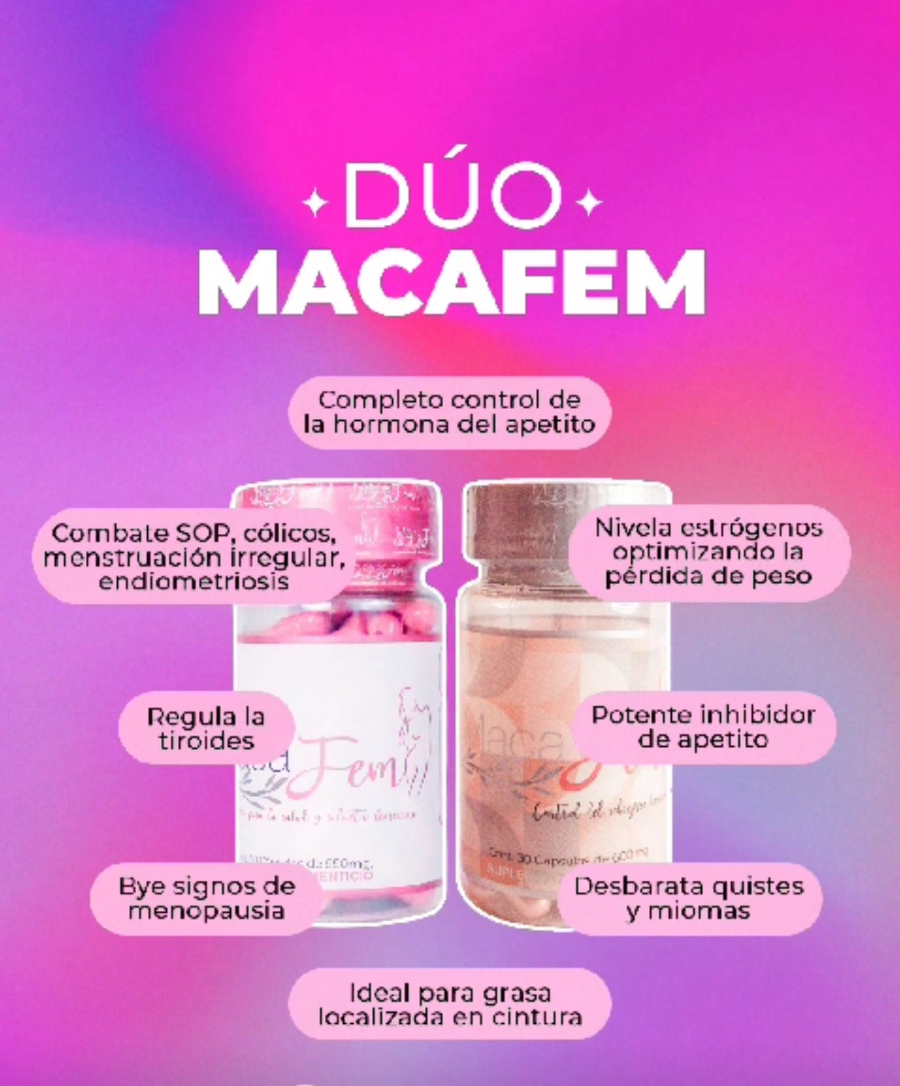 Duo Macafem 🌸 Control Hormonal